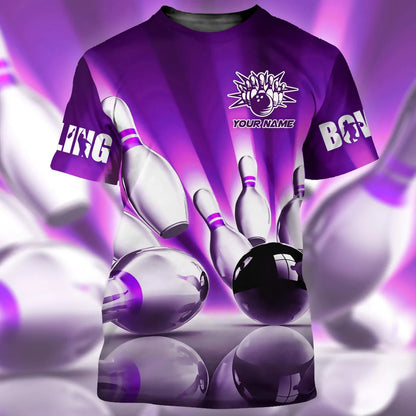 Personalized 3D All Over Print Red Bowling Shirt For Men Women, Bowling Team Shirt Uniform TO1923