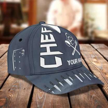 Chef Cook Personalized Name Cap 3D Classic Cap for Chef SO0023