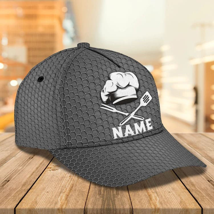 Chef Cook Personalized Name Cap 3D Classic Cap for Chef SO0023