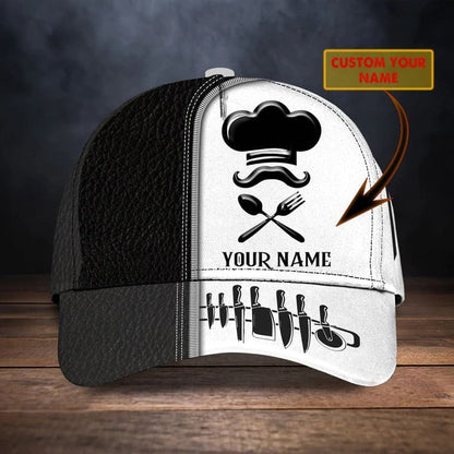 Chef Cook Personalized Name Cap 3D Classic Cap for Chef SO0023