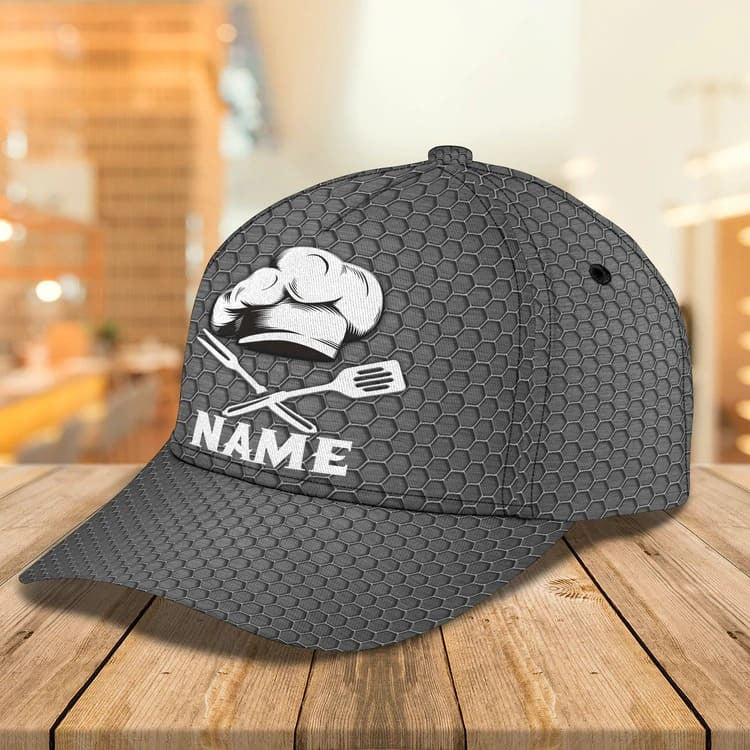 Chef Cook Personalized Name Cap 3D Classic Cap for Chef SO0023