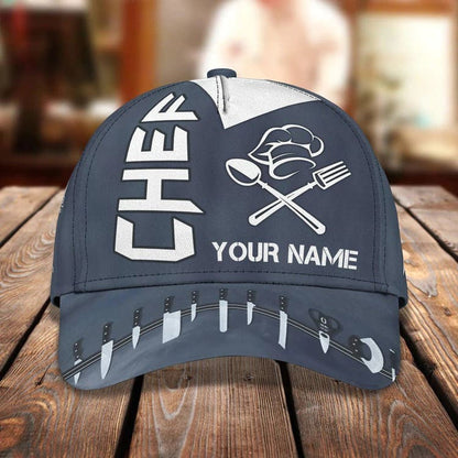 Chef Cook Personalized Name Cap 3D Classic Cap for Chef SO0023