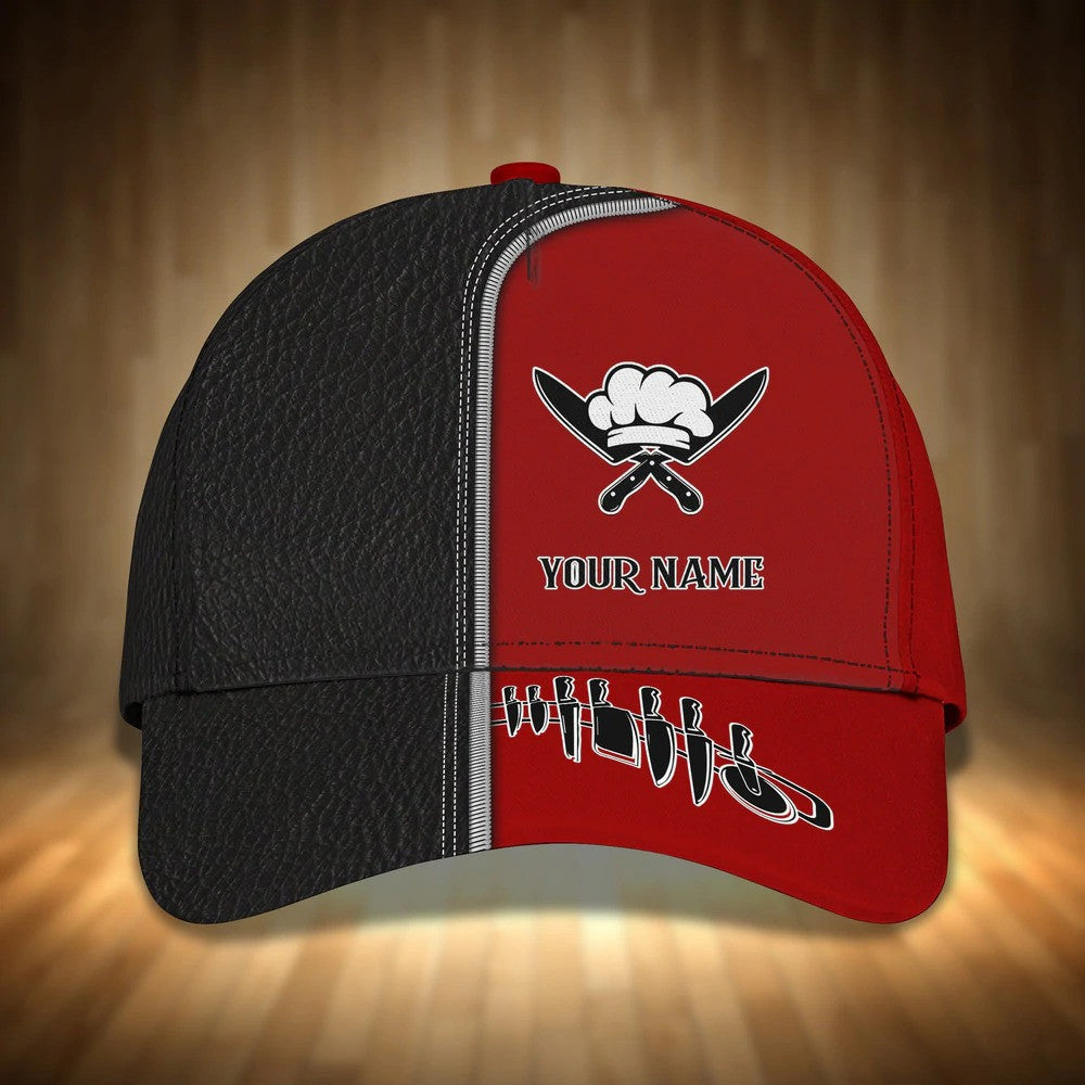 Chef Cook Personalized Name Cap 3D Classic Cap for Chef SO0023