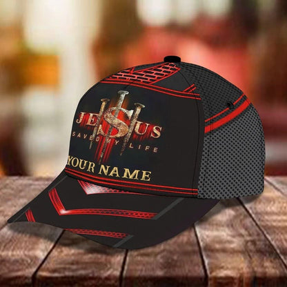 Personalized Jesus Save of My Life Cap, Jesus Cap for Christian Who believe in Jesus SO0411
