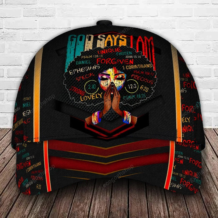 Personalized Juneteenth 1865 Cap, African American Hat, Black Woman 3D Classic Cap, Black Man Hat SO0085