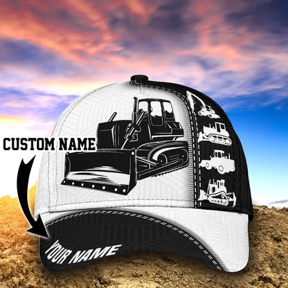 Personalized Excavator Equipment Hat, Excavator Cap for Crane Worker, Excavator Baseball Cap for Dad SO0408
