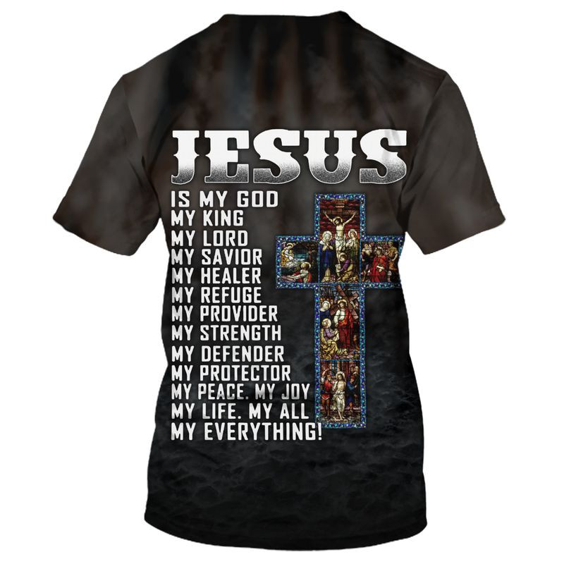 Knight Templar Warrior Knee Before Jesus Tee Shirt 3D Sublimation God On Shirts TO1675