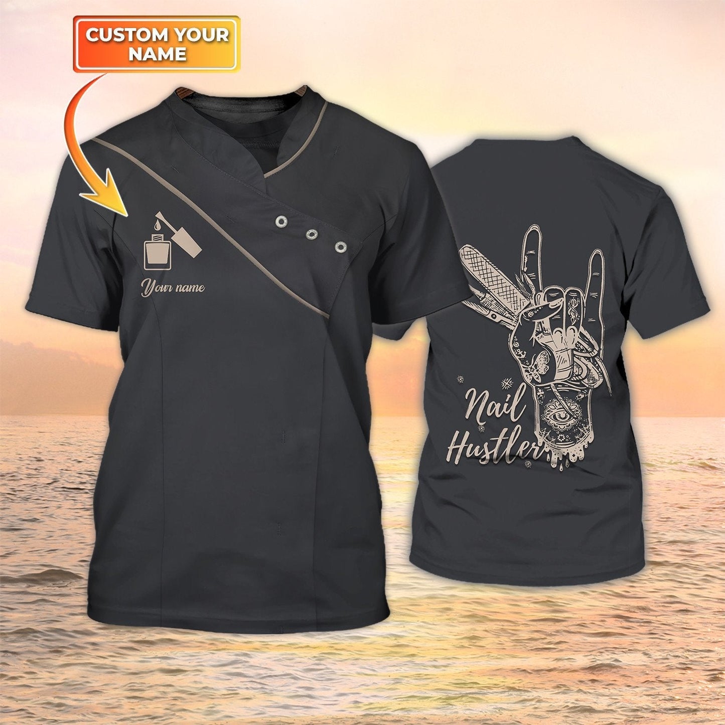 3D All Over Printed Women Nail Hustler Shirt Manicurist Custom Tshirt TO2123