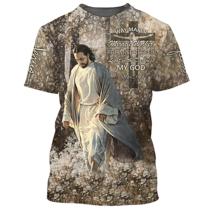 Way Maker Miracle Worker My God T Shirt Christian Shirt Jesus Lover Gifts TO1662