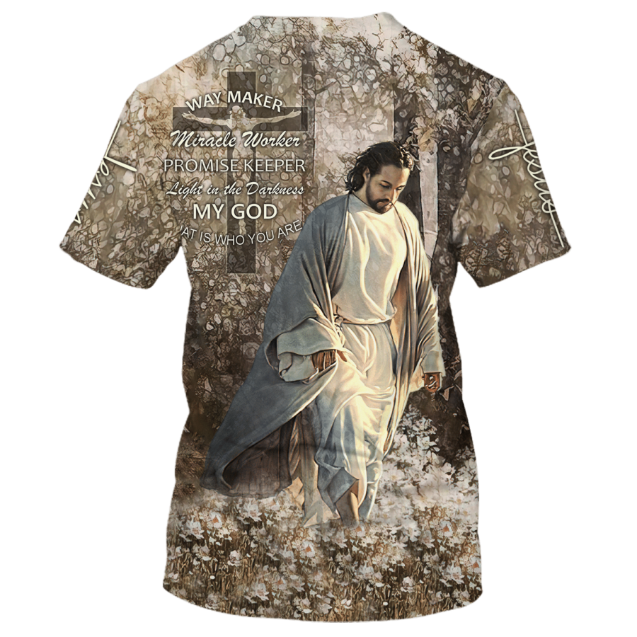 Way Maker Miracle Worker My God T Shirt Christian Shirt Jesus Lover Gifts TO1662