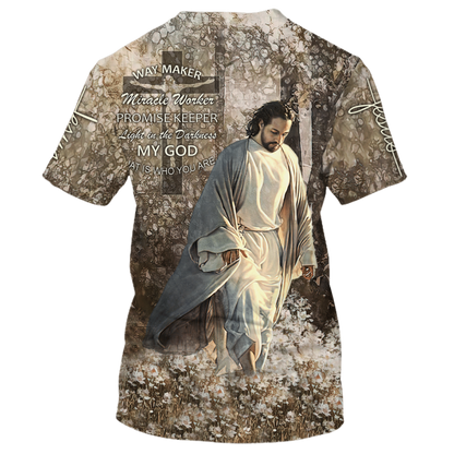Way Maker Miracle Worker My God T Shirt Christian Shirt Jesus Lover Gifts TO1662