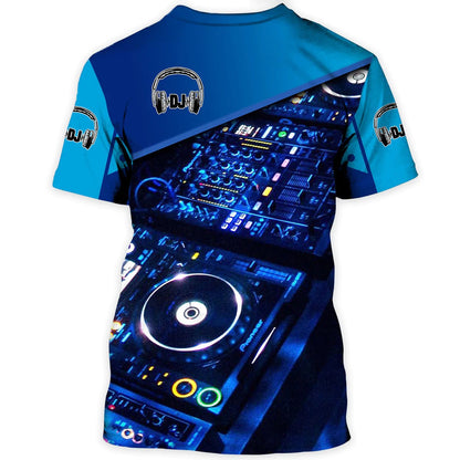 Custom 3D Printed DJ Hoodie, DJ Tshirt, Gift For A DJ Boyfriend TO0060