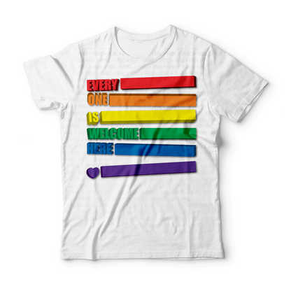 Pride 3D T Shirt For Lgbt, Every One Is Welcome Here, Rainbow Pride 3D Shirts, Ally Pride 3D Shirt LO0906