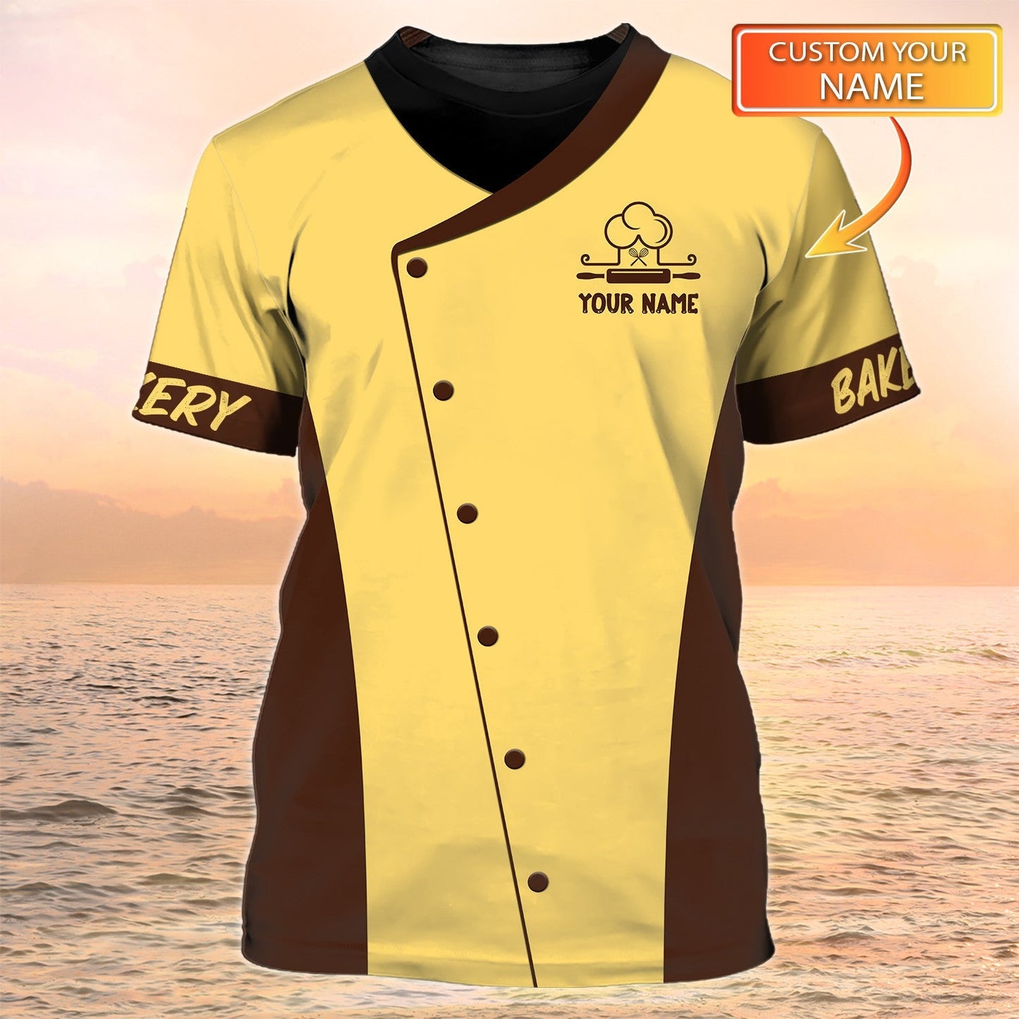 Baking T Shirt Custom Baker Shirt Bakery Uniform TO2055