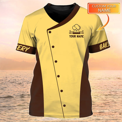 Baking T Shirt Custom Baker Shirt Bakery Uniform TO2055