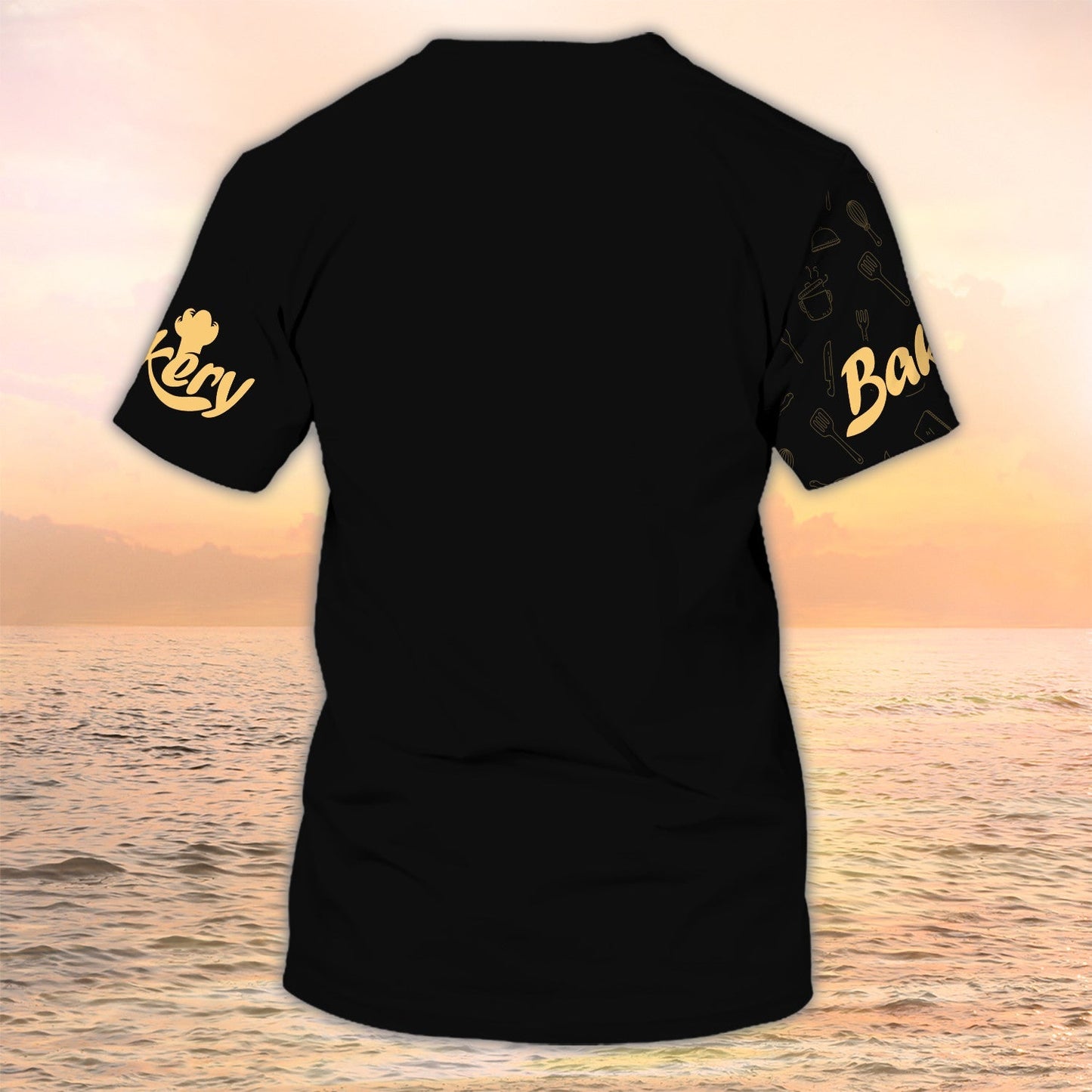 Baker Tshirt Custom Cake Shirt Bakery Uniform Black TO2058