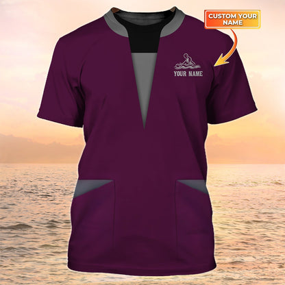 Massage Therapist Shirts I Am A Massage Therapist Custom Uniform TO2002