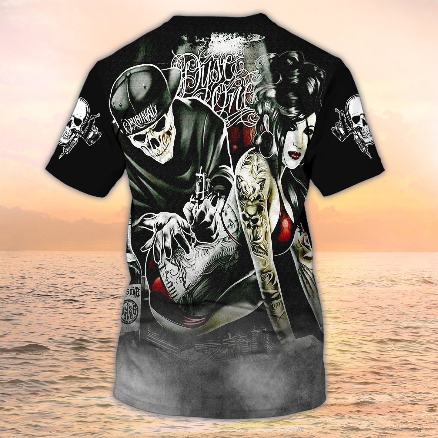 Tattoo Is My Life And Skull Is My Love, Tattooist Tshirts, Tattoo Style Shirt TO2169