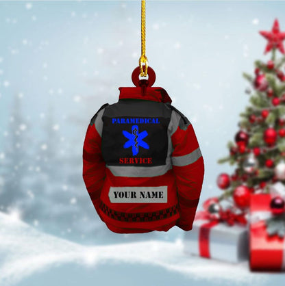 Personalized EMT Paramedical Uniform Acrylic Ornament, Paramedical Service Acrylic Ornament OO3737