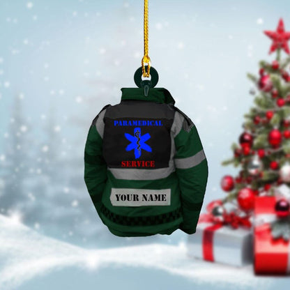 Personalized EMT Paramedical Uniform Acrylic Ornament, Paramedical Service Acrylic Ornament OO3737