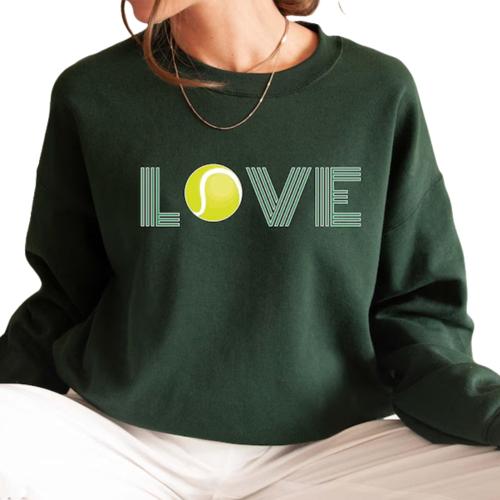 Women's Tennis Sweatshirt, Tennis Lover Sweatshirt 2D0595