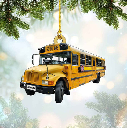 BONSNY Funny Teacher School Bus Earrings - Acrylic Dangle Novelty Earrings For Women & Kids