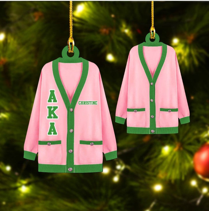 Customized Gift For AKA - AKA Pink Clothing Custom Shaped Ornament Acrylic OO3710