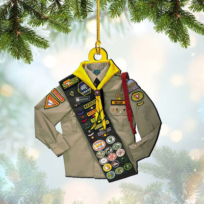 Personalized Boy Scouts of America Ornament Christmas Custom Shape Acrylic OO3699