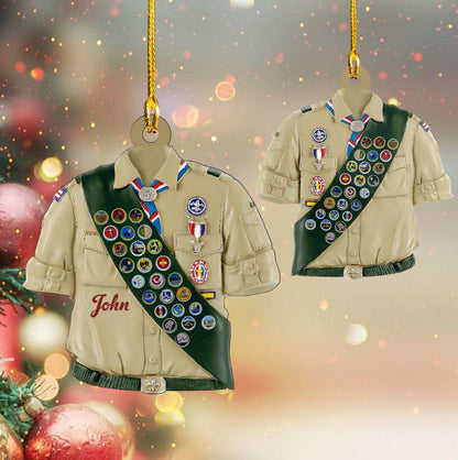 Personalized Boy Scouts of America Ornament Christmas Custom Shape Acrylic OO3699
