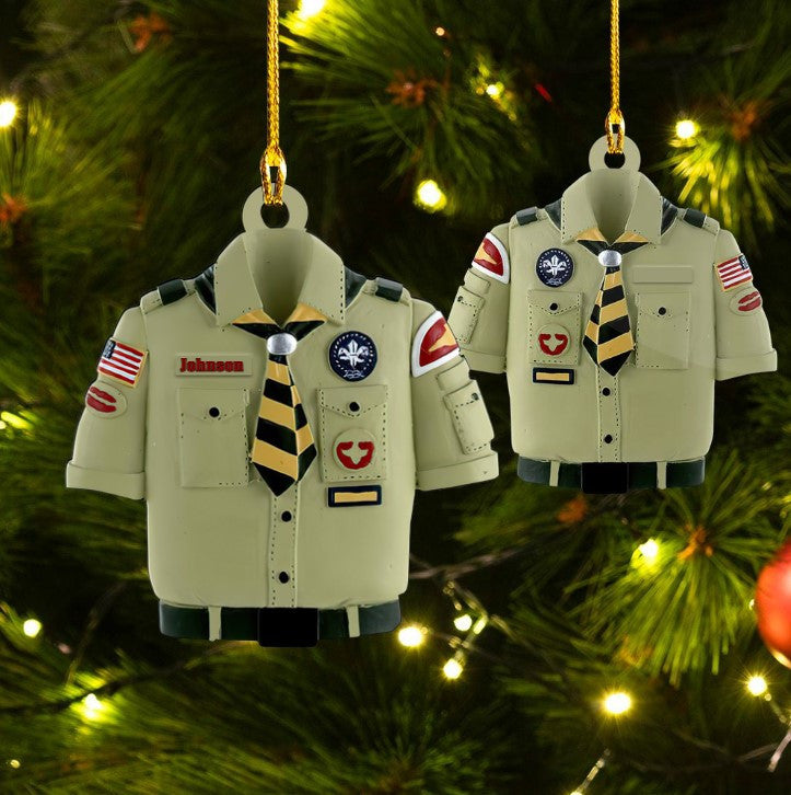 Personalized Boy Scouts of America Ornament Christmas Custom Shape Acrylic OO3699