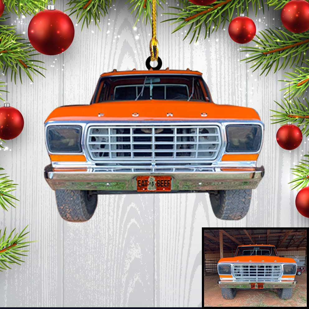 Muscle Owners, Personalized Pickup Truck Flat Acrylic Ornament, Cool Gifts For Car Guys, Car Lovers OO3694