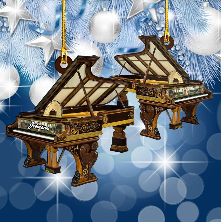Personalized Piano Acrylic Ornament for Piano Player, Gift for Daughter and Son Piano Ornament Christmas Gift OO3688