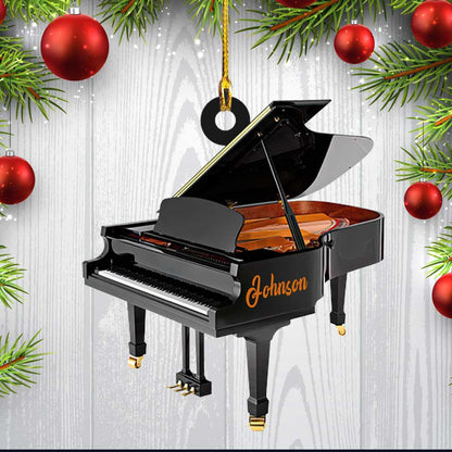 Personalized Piano Acrylic Ornament for Piano Player, Gift for Daughter and Son Piano Ornament Christmas Gift OO3688