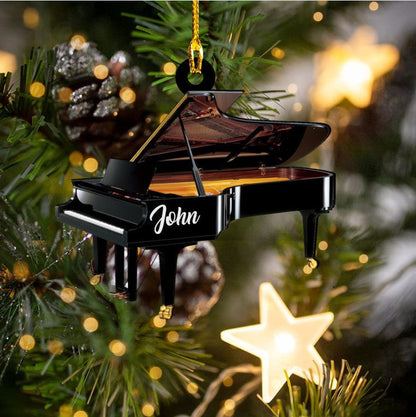 Personalized Piano Acrylic Ornament for Piano Player, Gift for Daughter and Son Piano Ornament Christmas Gift OO3688