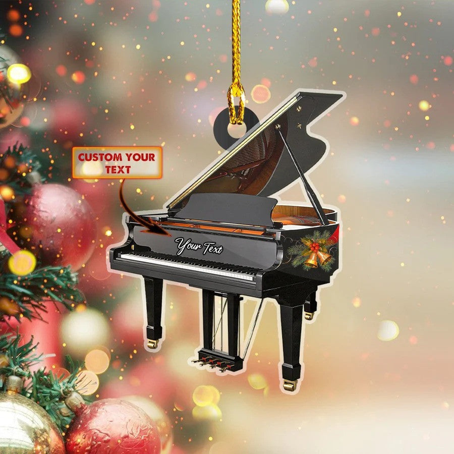 Personalized Piano Acrylic Ornament for Piano Player, Gift for Daughter and Son Piano Ornament Christmas Gift OO3688