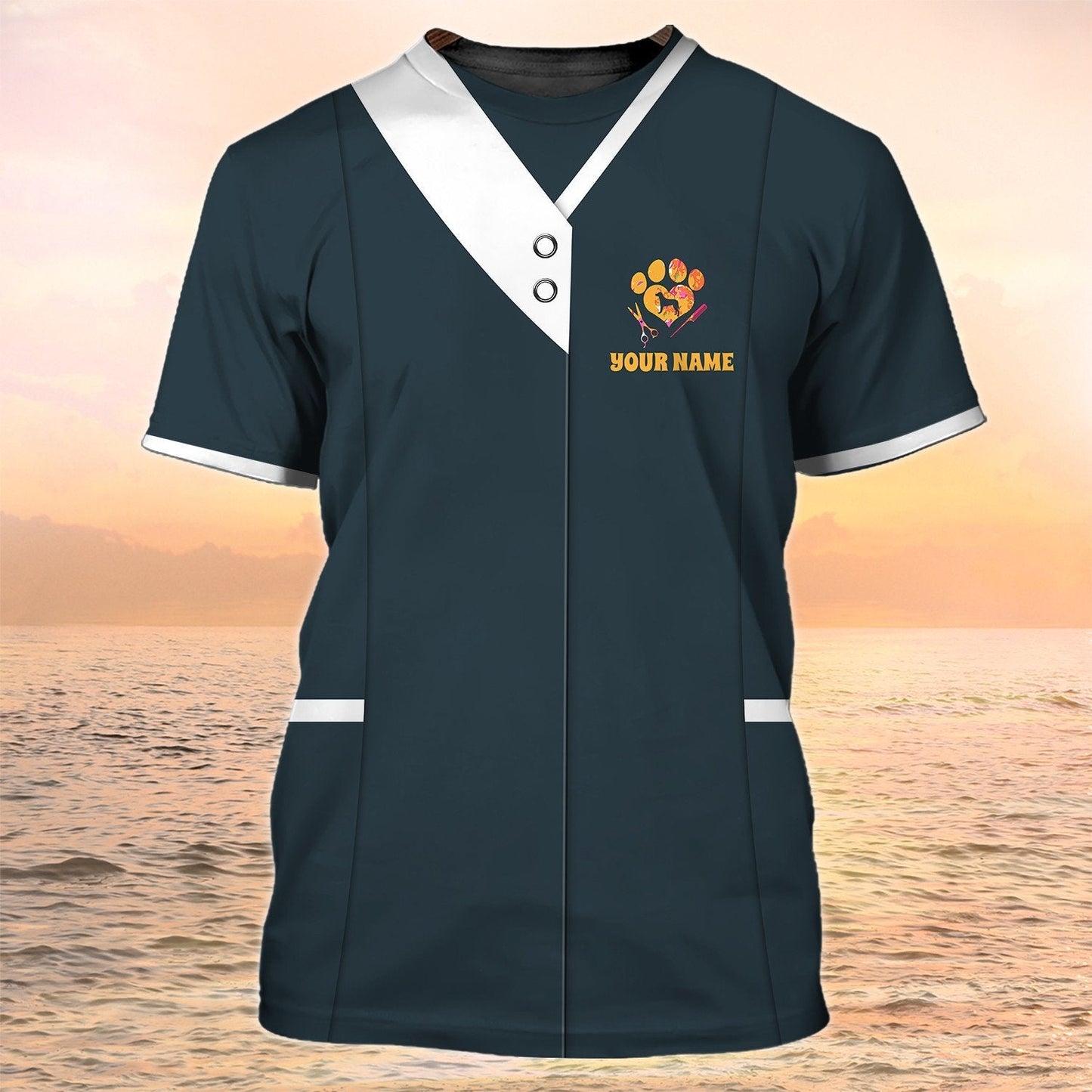Dog Groomer Custom T Shirt Grooming Uniform I Am A Dog Groomer TO2087