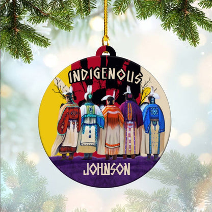 Personalized Indigenous Ornaments for American Native Christmas Gift OO3675