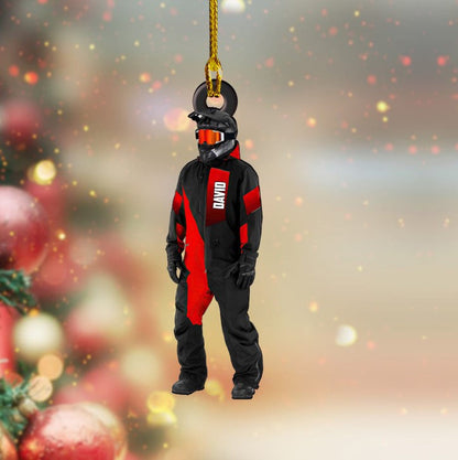 Customized Snowmobile Gloves Ornament Acrylic for Snowmobile Lovers OO3672