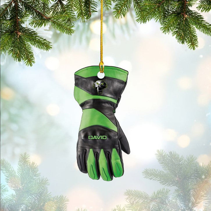 Customized Snowmobile Gloves Ornament Acrylic for Snowmobile Lovers OO3672