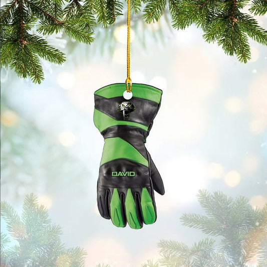 Customized Snowmobile Gloves Ornament Acrylic for Snowmobile Lovers OO3672