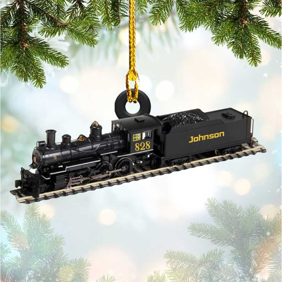 Personalized Railroader Ornament Custom Shaped Acrylic Ornament for Railroader OO3669