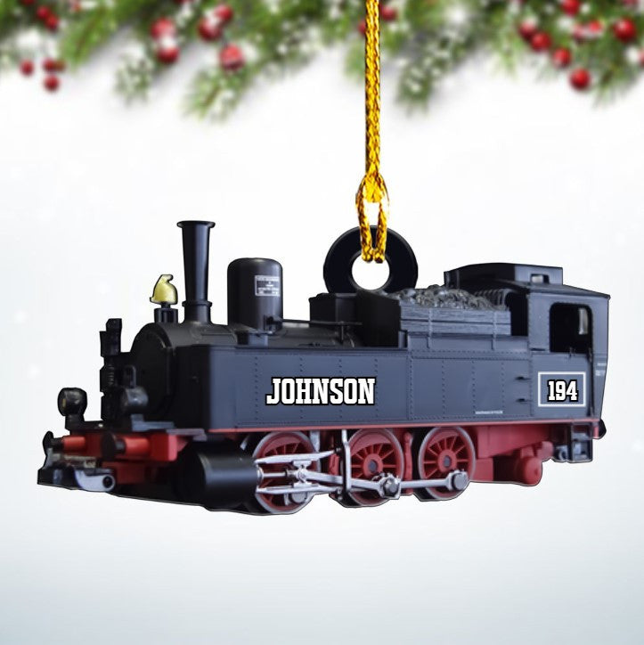 Personalized Railroader Ornament Custom Shaped Acrylic Ornament for Railroader OO3669