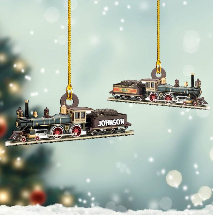 Personalized Railroader Ornament Custom Shaped Acrylic Ornament for Railroader OO3669