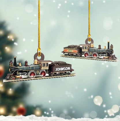 Personalized Railroader Ornament Custom Shaped Acrylic Ornament for Railroader OO3669