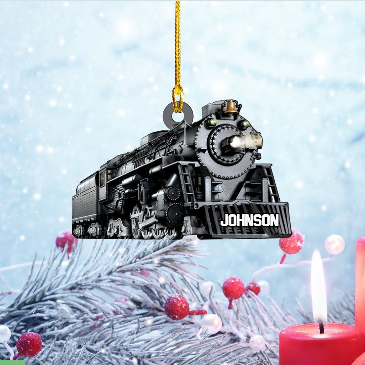 Personalized Railroader Ornament Custom Shaped Acrylic Ornament for Railroader OO3669