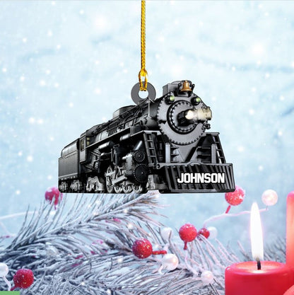 Personalized Railroader Ornament Custom Shaped Acrylic Ornament for Railroader OO3669