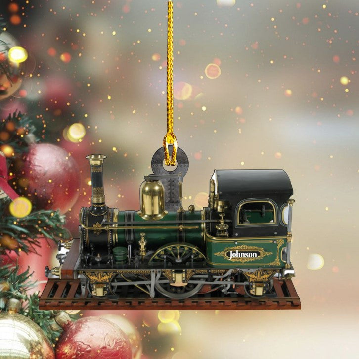 Personalized Railroader Ornament Custom Shaped Acrylic Ornament for Railroader OO3669