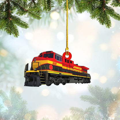 Personalized Railroader Ornament Custom Shaped Acrylic Ornament for Railroader OO3669