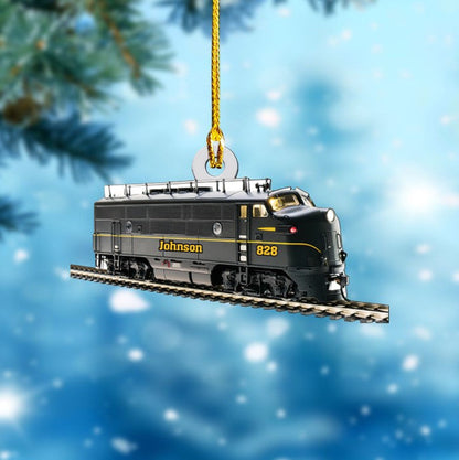 Personalized Railroader Ornament Custom Shaped Acrylic Ornament for Railroader OO3669