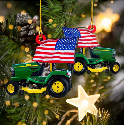 Personalized Tractor Ornament Custom Shaped Acrylic Ornament for Farmer Tractor Driver OO3668